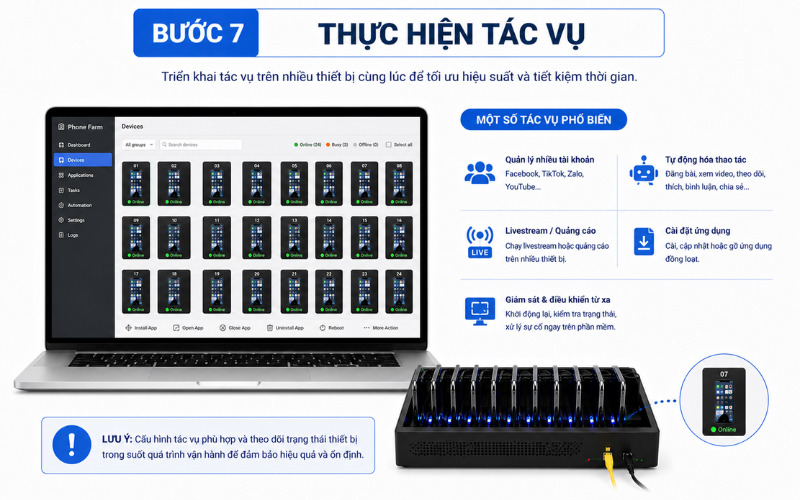 Triển khai các tác vụ theo nhu cầu