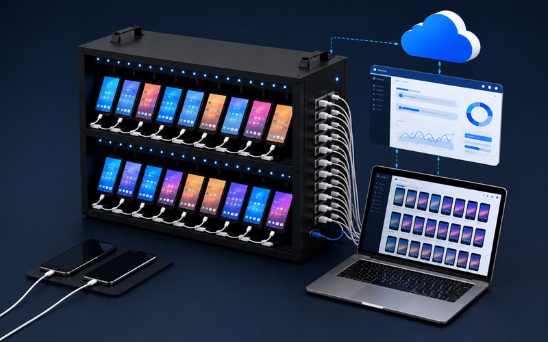 Cáu tạo của Box Phone Farm