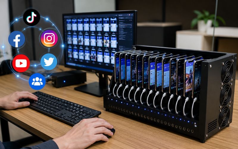 ứng dụng của Box Phone Farm