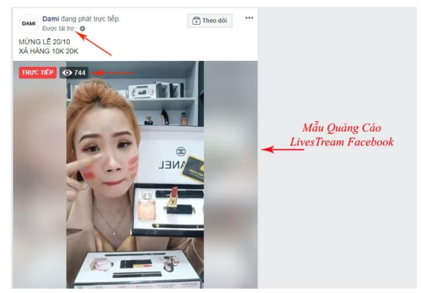 Hướng dẫn Chạy Quảng Cáo Livestream Facebook kéo view bán hàng livestream facebook ads