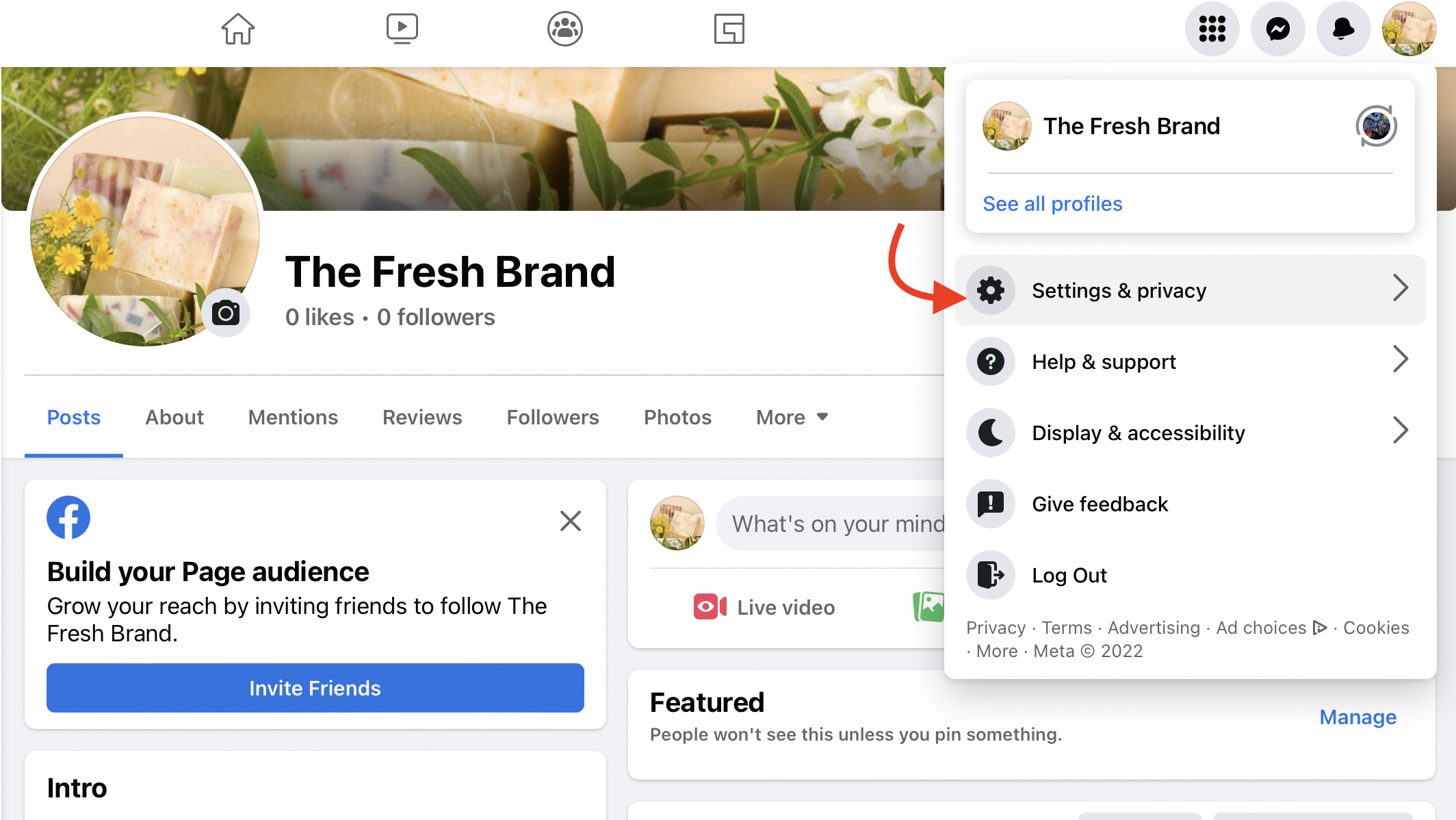 Cách Ẩn Lượt Like trên Facebook: Hướng Dẫn Đơn Giản Nhất Chinh sua cai dat