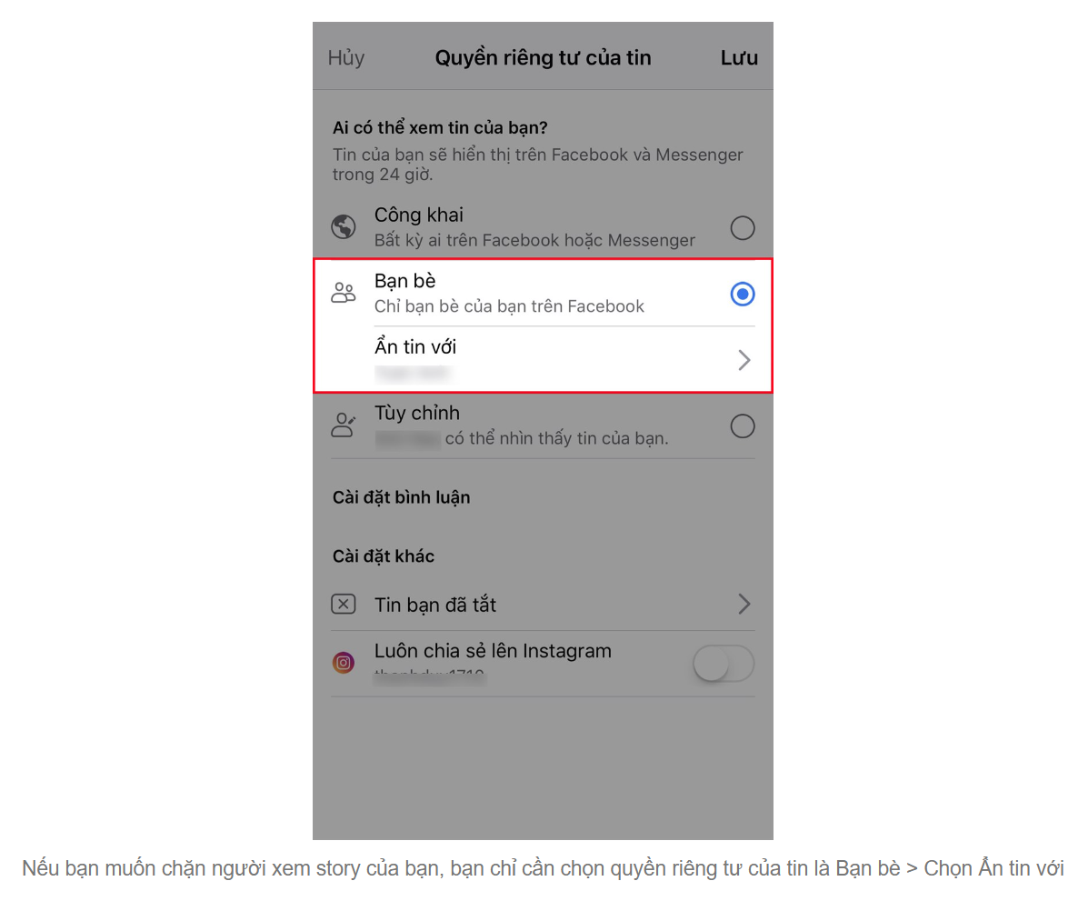 Cách Ẩn Story Trên Facebook Với Một Số Người Không Phải Ai Cũng Biết an tin voi nguoi cu the tren facebook