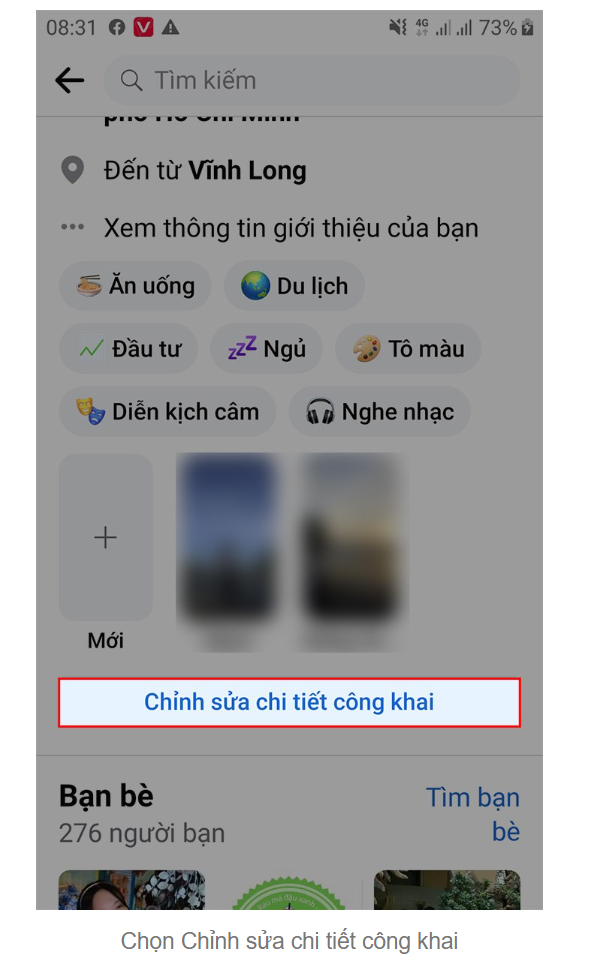 chinh sua chi tiet cong khai facebook