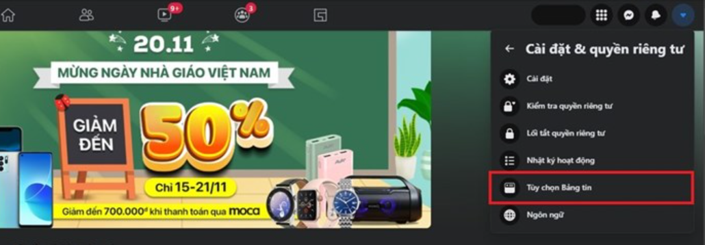 bo theo doi facebook tren may tinh