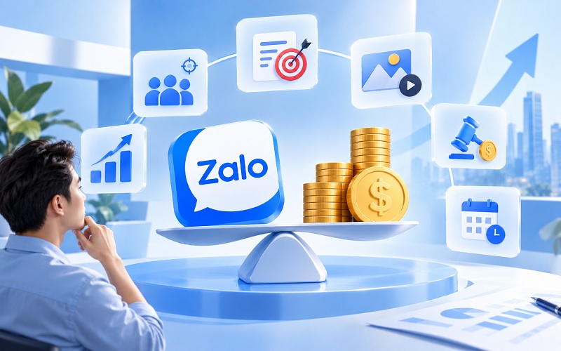 Các yếu tố ảnh hưởng đến chi phí quảng cáo Zalo