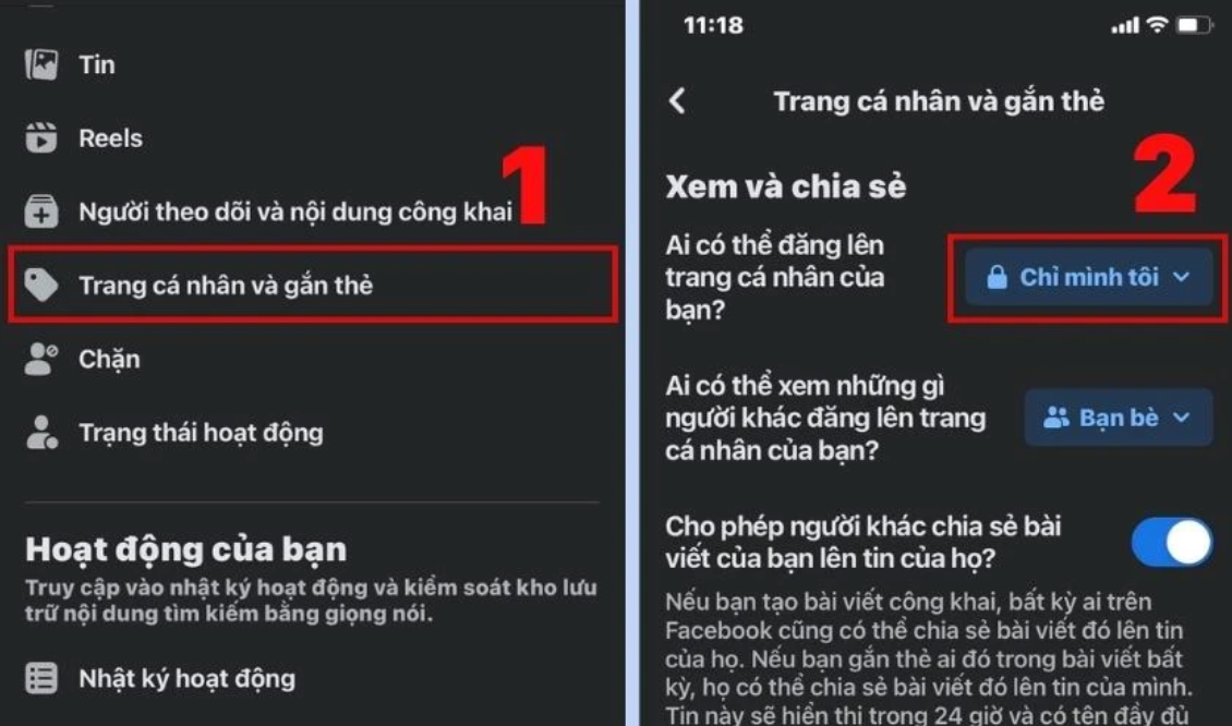 Cách chặn người khác gắn thẻ trên Facebook đơn giản, tránh bị làm phiền cach chan gan the tren facebook bang di dong
