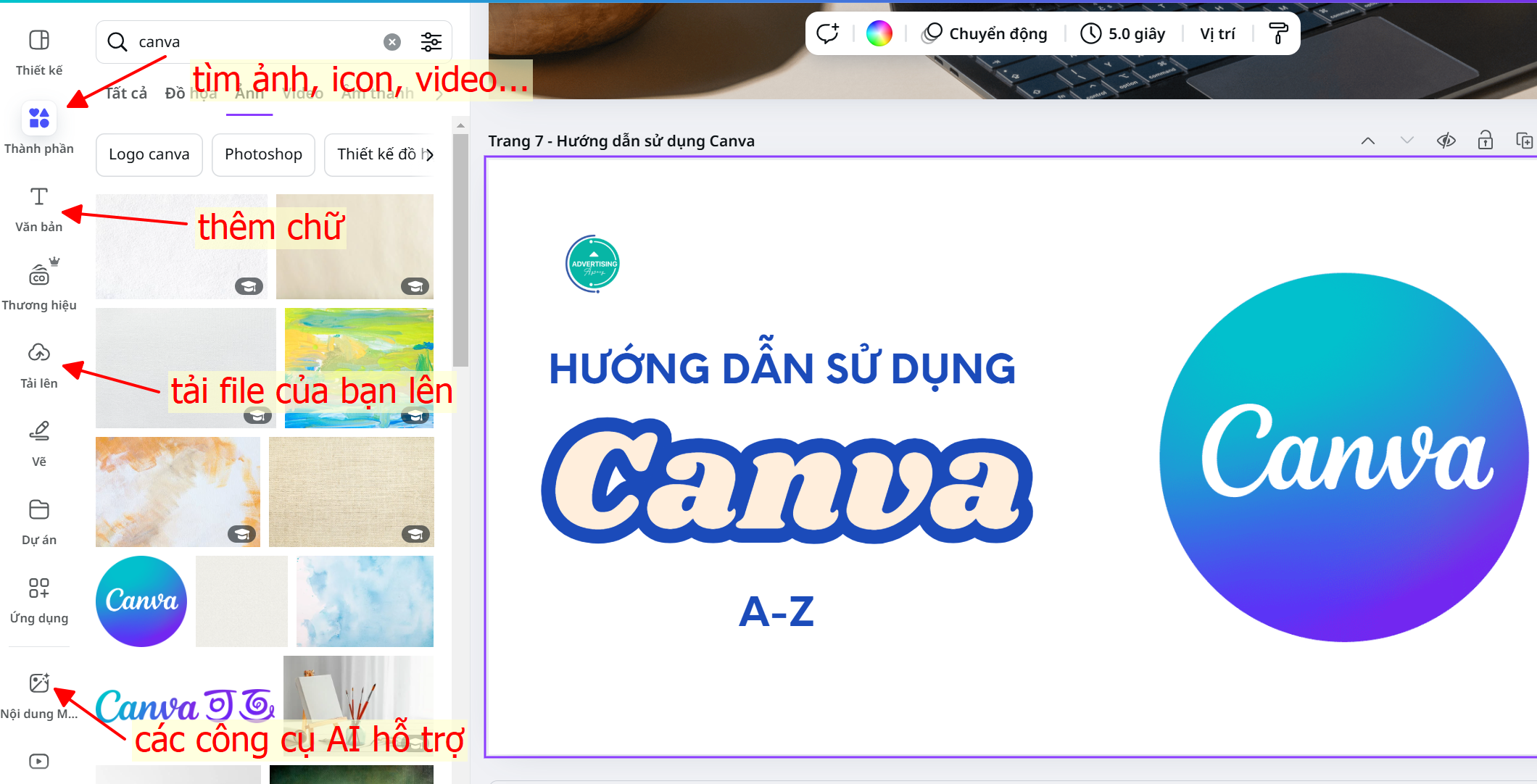 Hướng dẫn sử dụng Canva chi tiết, dễ hiểu cho người mới cach su dung canva chi tiet