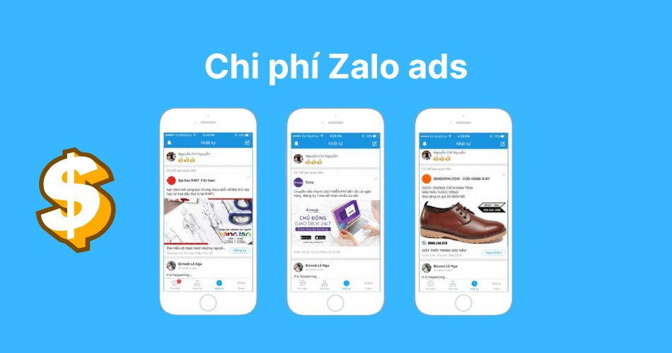 Chi phí chạy quảng cáo Zalo có đắt không? Bảng giá dịch vụ Zalo Ads chi phí chạy quảng cáo zalo_