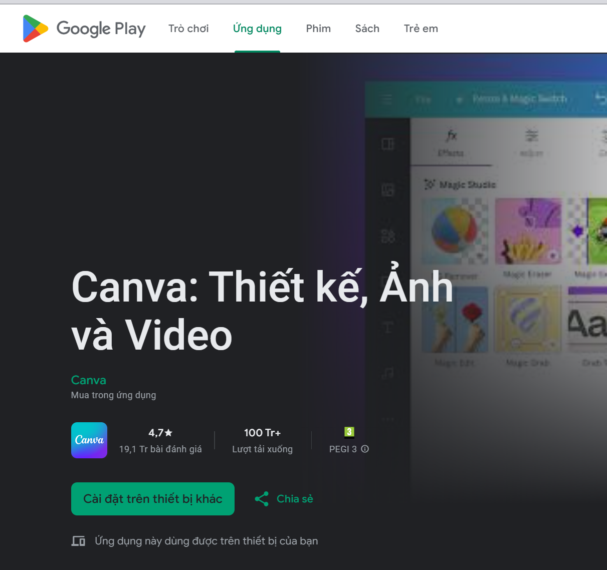 Hướng dẫn tải Canva về máy tính và điện thoại từ a-z tai canva dien thoai android