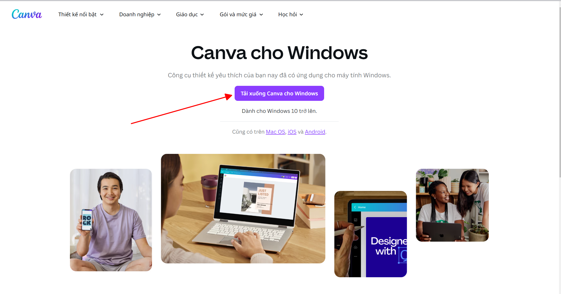 Hướng dẫn tải Canva về máy tính và điện thoại từ a-z tai canva tren may tinh window
