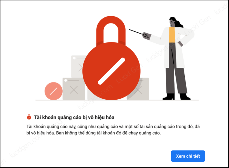 tài khoản quảng cáo facebook bị vô hiệu hoá là gì
