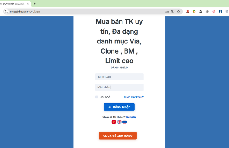trang web mua tài khoản quảng cáo nolimit uy tín
