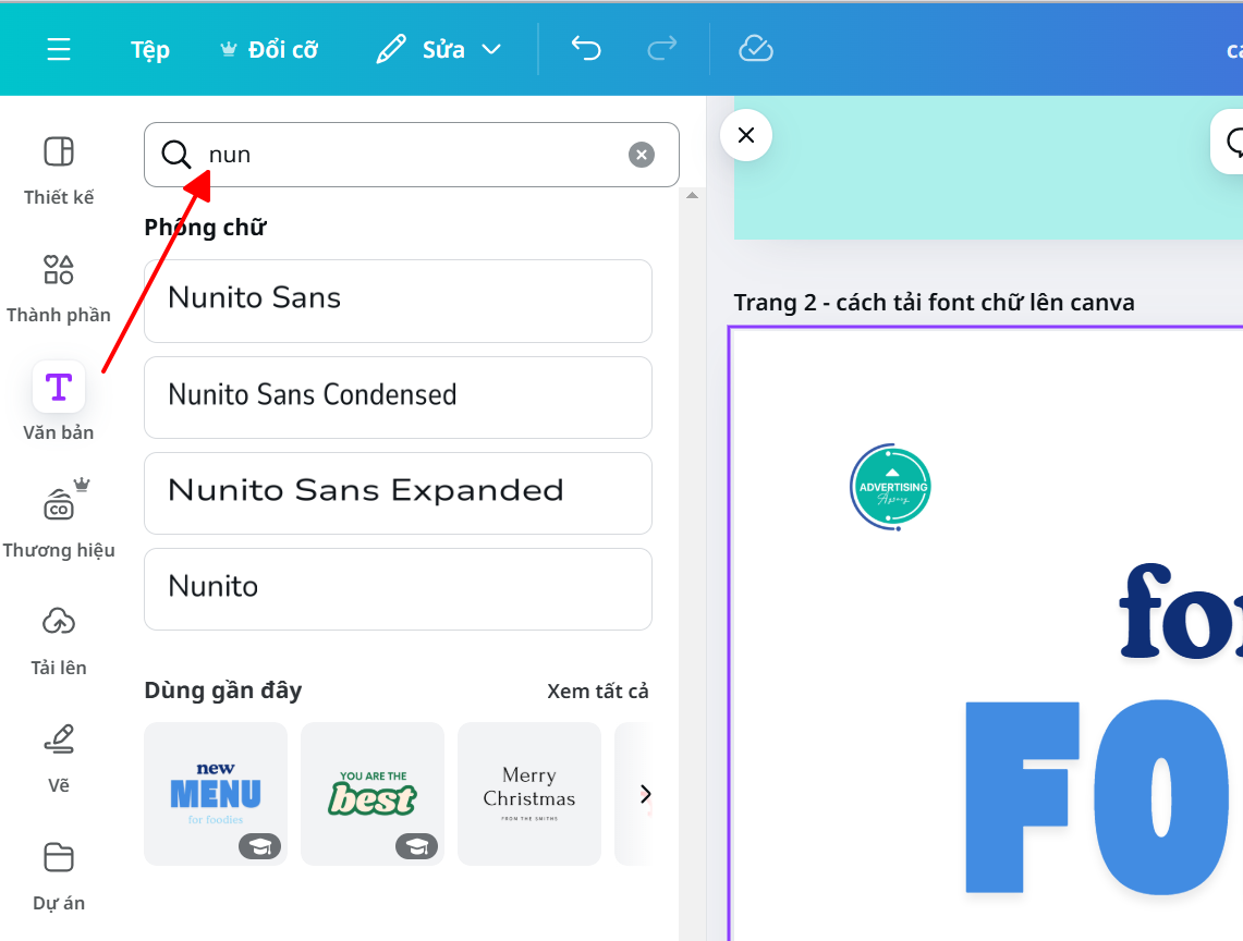 Danh sách 99+ font chữ tiếng Việt trong Canva đẹp, miễn phí 2025 tim kiem font chu da viet hoa tren canva