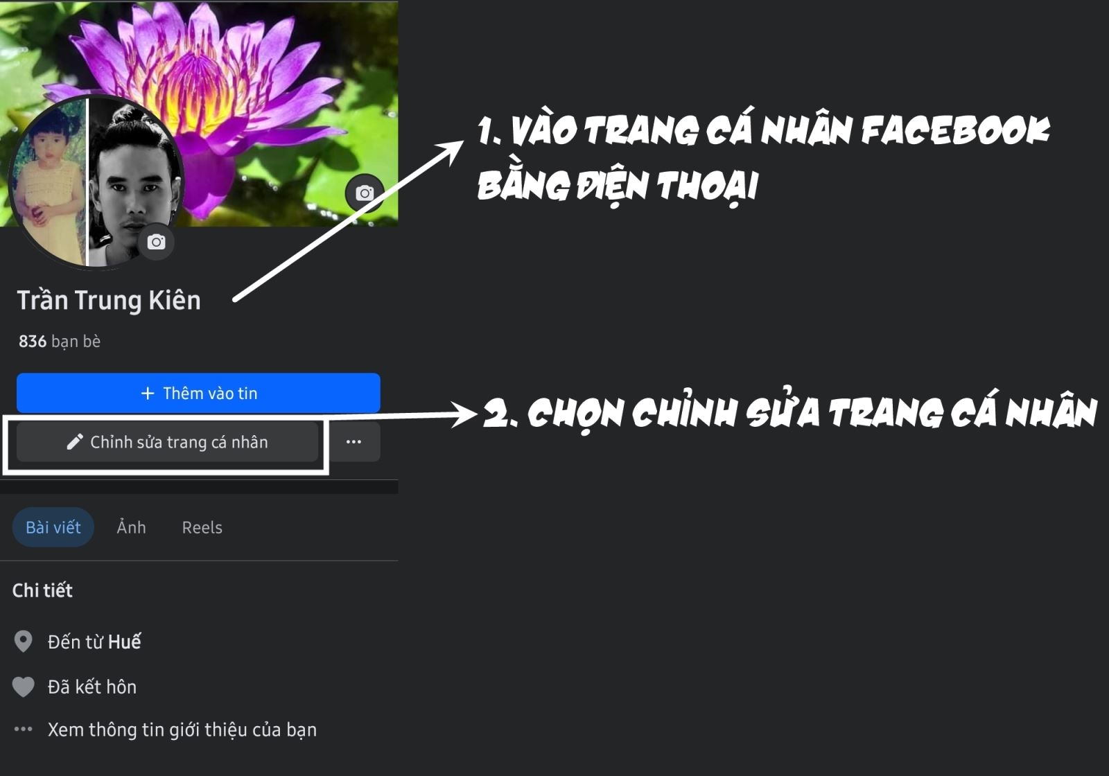500+ cap đặt tiểu sử hay trên Facebook thể hiện "chất riêng" của bạn Chinh sua trang ca nhan