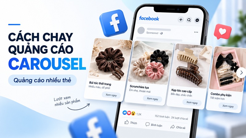 Hướng Dẫn Chạy Quảng Cáo Carousel Trên Facebook Cho Người Mới 1 cách chạy quảng cáo carousel