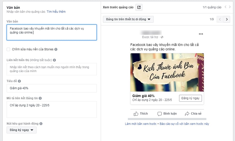 cách tạo form facebook lead ads 3