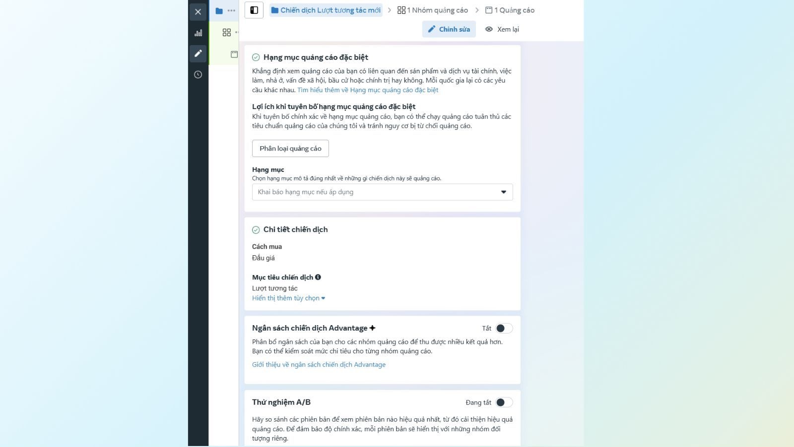 điều kiện để chạy quảng cáo livestream - bước 4