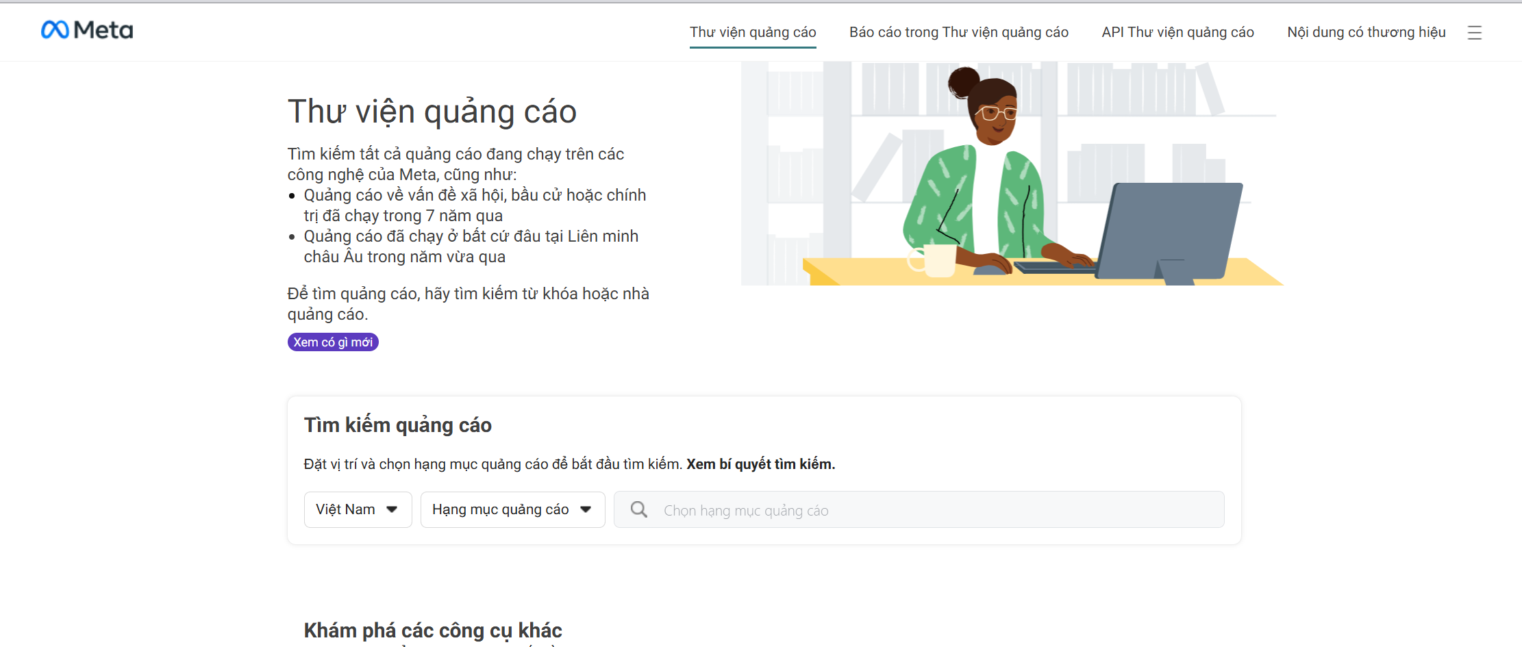 3 cách kiểm tra quảng cáo Facebook đối thủ ít người biết (update 2025) facebook ads library