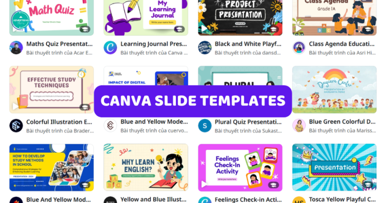 100+ mẫu slide Canva thuyết trình cực đẹp, nhiều chủ đề