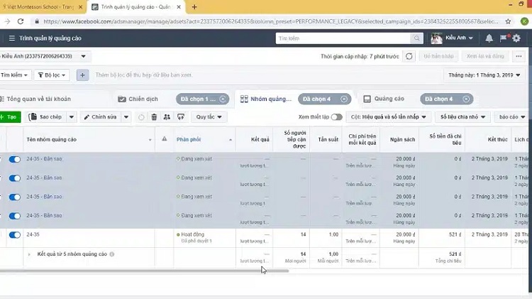 Các bước nhân nhóm quảng cáo Facebook - Tăng ngân sách hiệu quả lợi ích khi nhân nhóm quảng cáo facebook