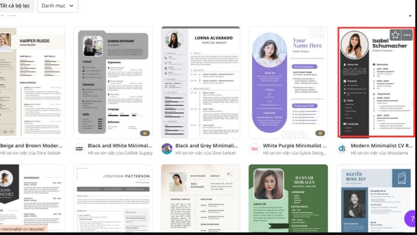 Cách tạo CV trên Canva chuyên nghiệp chỉ trong 5 phút tao cv bang canva 2