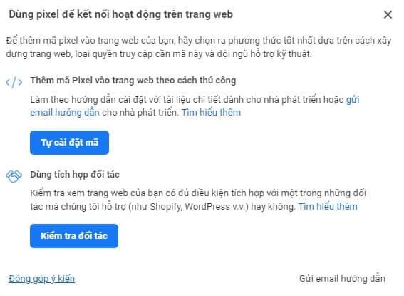 tự cài mã facebook pixel cho web