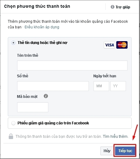 Tạo TKQC trong BM (Business Manager) như thế nào? Hướng dẫn chi tiết thông tin thẻ thanh toán khi tạo TKQC trong BM