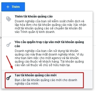 Tạo TKQC trong BM (Business Manager) như thế nào? Hướng dẫn chi tiết tạo TKQC mới trong BM