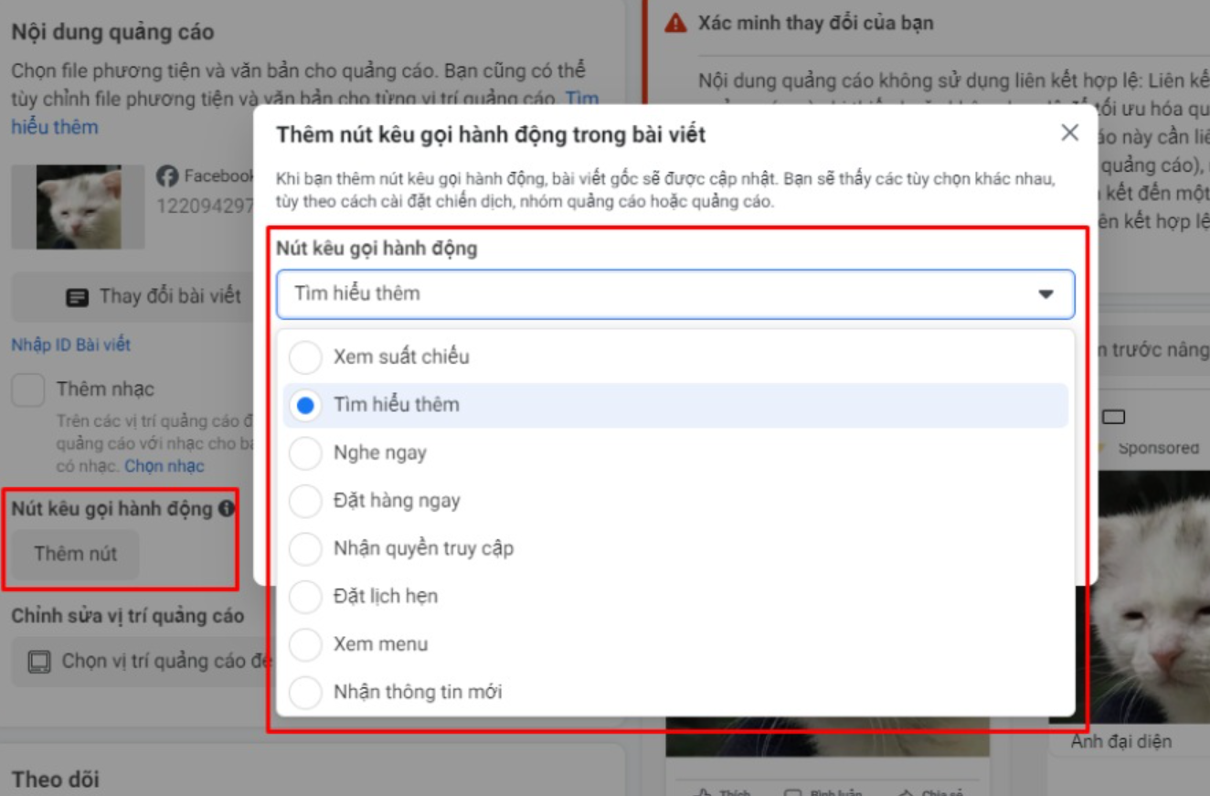 Hướng dẫn chạy quảng cáo Carousel trên Facebook cho những ai chưa biết them nut cta