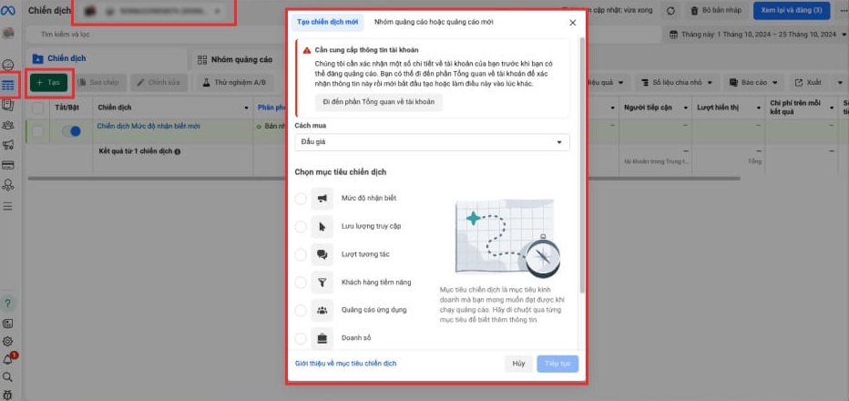 Hướng dẫn sử dụng Trình quản lý quảng cáo trên Facebook tạo quảng cáo bằng trình quản lý quảng cáo trên facebook