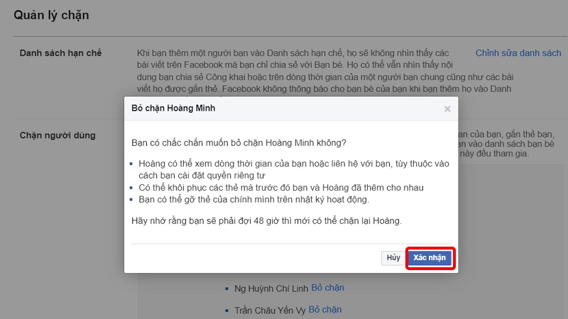 Cach bo chan Facebook tren may tinh 3