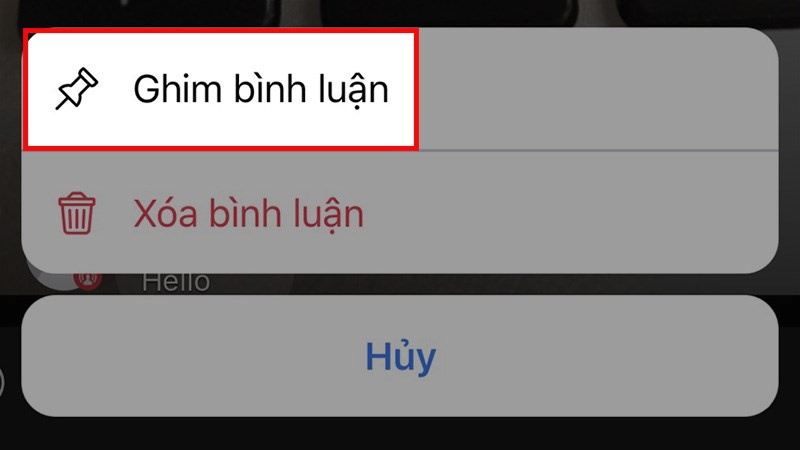 Cách ghim bình luận trên Facebook khi livestream hoặc đăng bài Cach ghim comment tren Facebook khi livestream