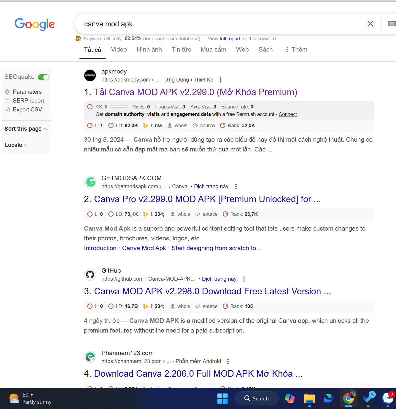 Canva MOD APK search download