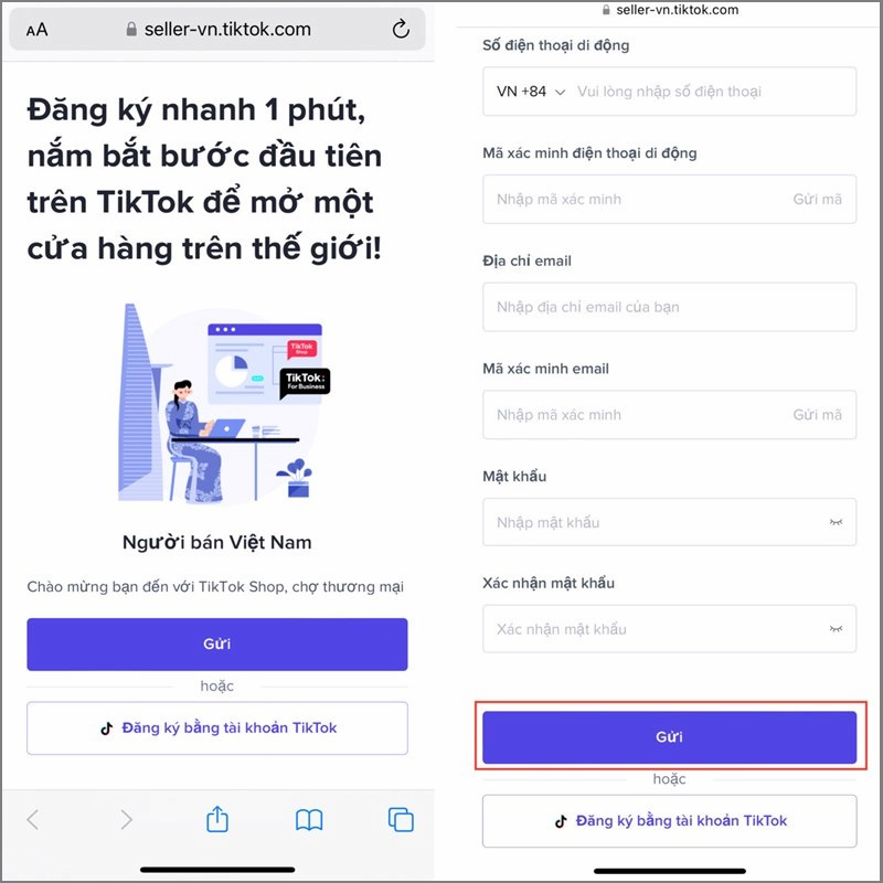 Dang ky TikTok Shop