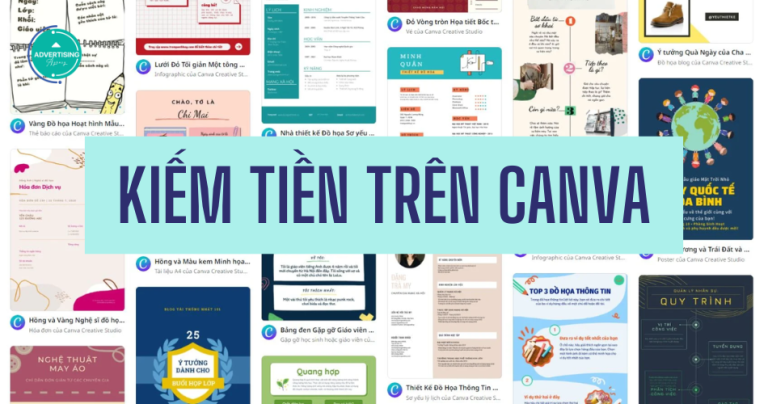 Cách kiếm tiền bằng Canva qua việc bán thiết kế online