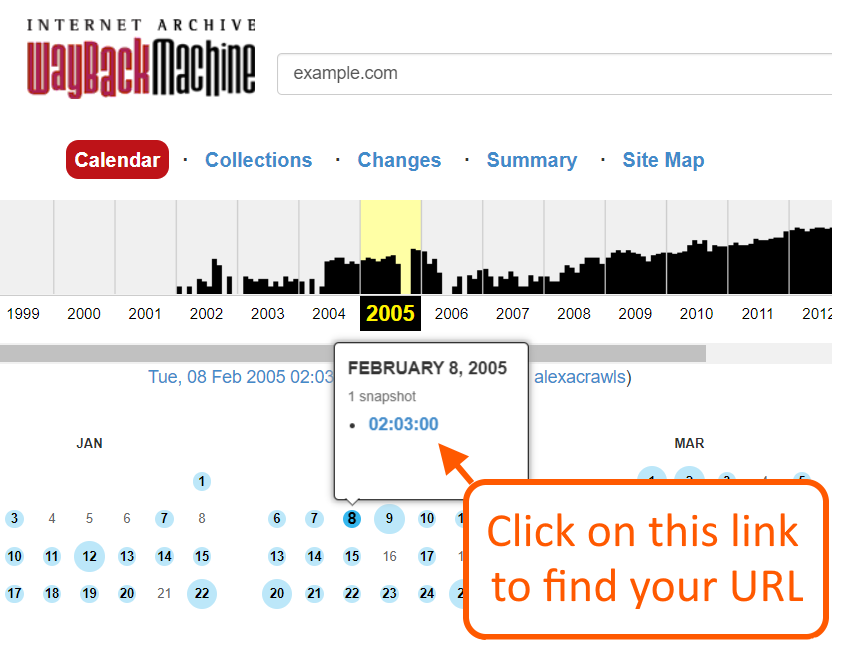cach su dung Wayback Machine