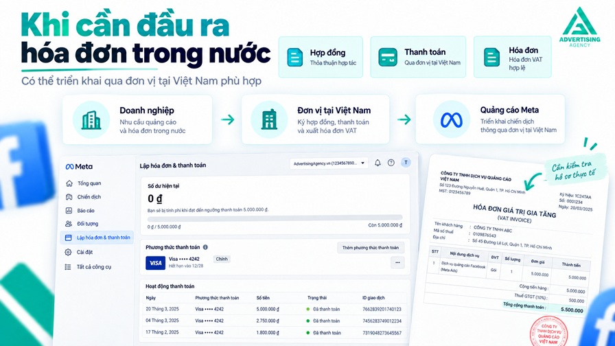 cần đầu ra hóa đơn trong nước