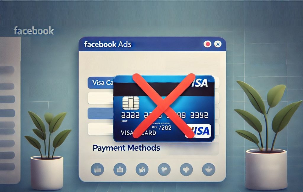 gỡ thẻ visa quảng cáo Facebook