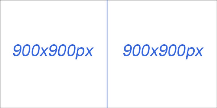 Kích thước hình quảng cáo Facebook theo bố cục 2 hình đứng