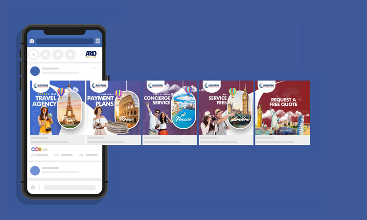 hình quảng cáo facebook Carousel Ads