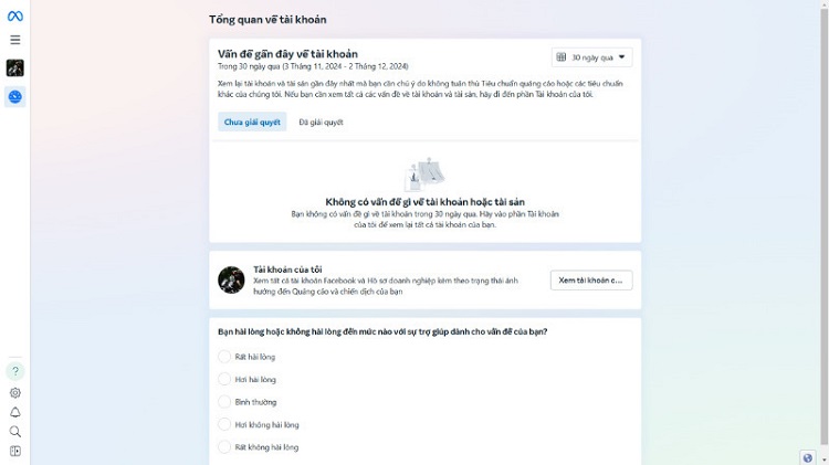 kiểm tra chất lượng tài khoản quảng cáo Facebook đối với tài khoản cá nhân