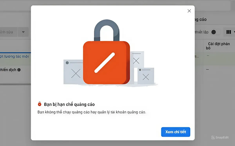 Nợ tiền quảng cáo Facebook có làm sao không