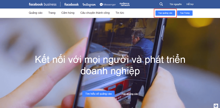 Page Pro5 chạy quảng cáo