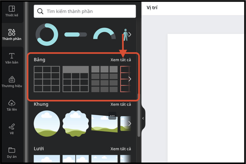 tim den muc Bang va bam vao Xem tat ca