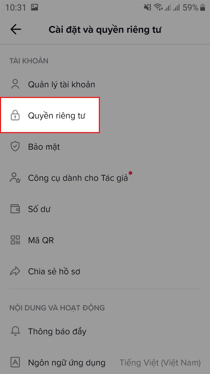 Cách chặn, bỏ chặn TikTok người khác đơn giản nhất Chon Quyen rieng tu