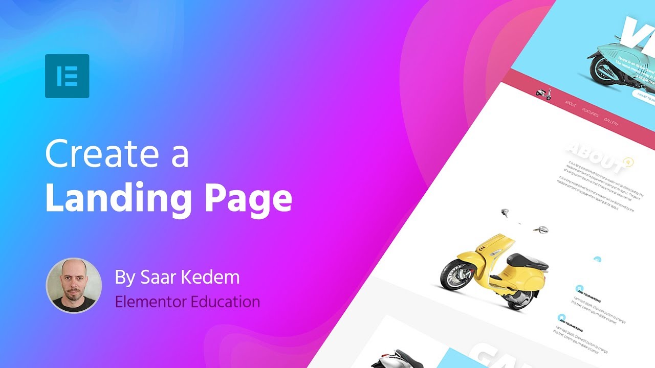 Elementor ladning page