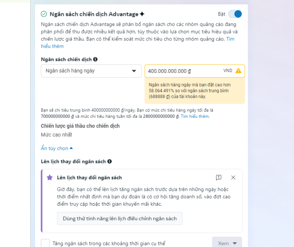 Khong gioi han ngan sach chi tieu