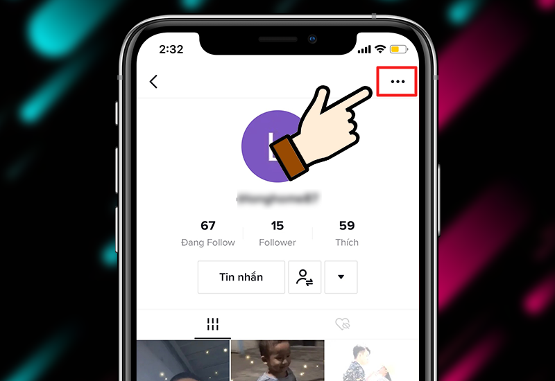 Cách chặn, bỏ chặn TikTok người khác đơn giản nhất Truy cap trang ca nhan cua tai khoan do