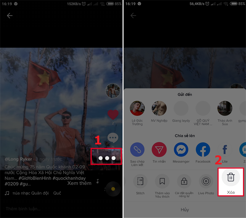 Cách Xoá Video Trên TikTok nhanh gọn lẹ chưa đầy 1 phút Huong dan xoa video tren TikTok nhanh