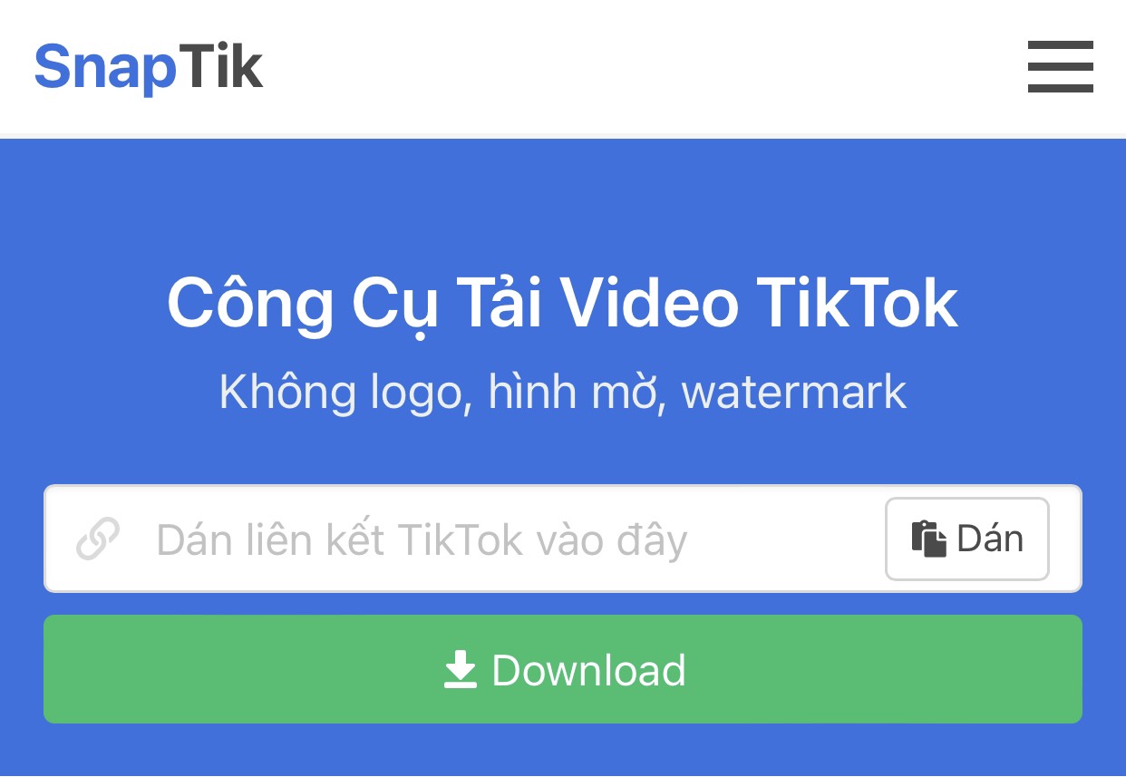 6+ App Tải Video TikTok Không Logo Trên iPhone (iOS) SnapTik